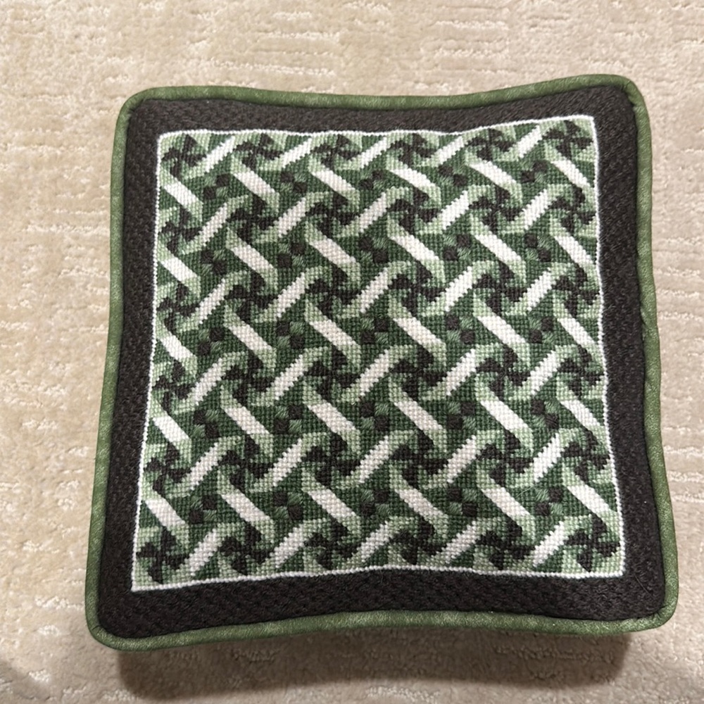 Needlepoint pillow